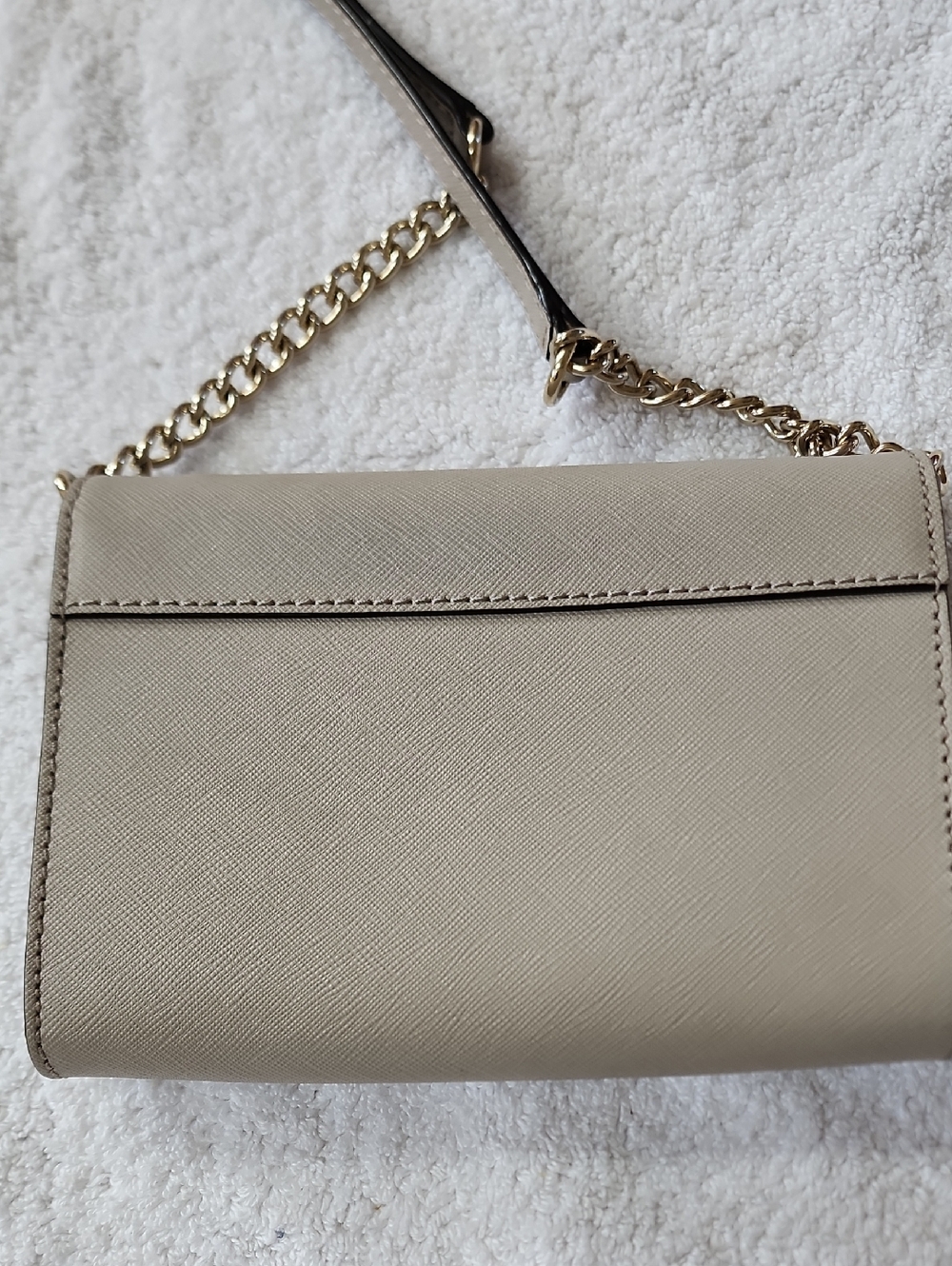 kate spade Women's Taupe Pebbled Crossbody Bag Preowned - Picture 5 of 12